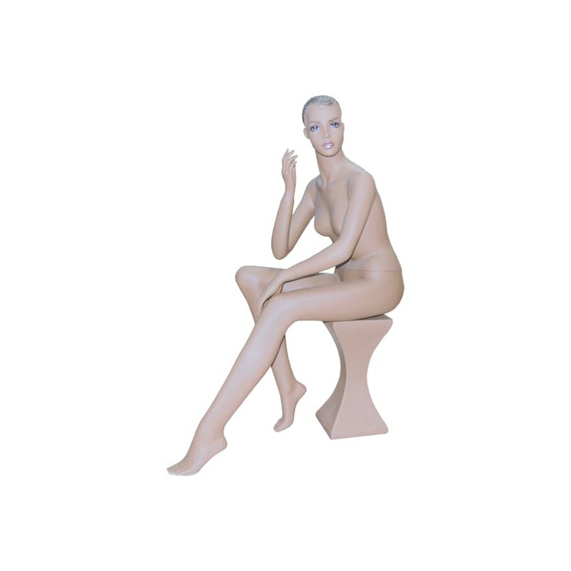 Maniquí Mujer Sentada Carne
