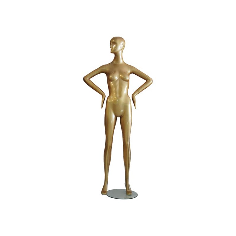 Maniquí Mujer Dorado