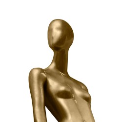 Yonhoo - Equipamiento Comercial | Maniquí Mujer Dorado | Ref. 923745