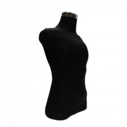 Yonhoo - Equipamiento Comercial | Maniquí Busto Hombre Económico Negro | Ref. 939303