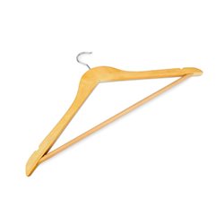 Yonhoo - Equipamiento Comercial | PERCHA DE MADERA CON GUÍA 45 CM | Ref. 8502
