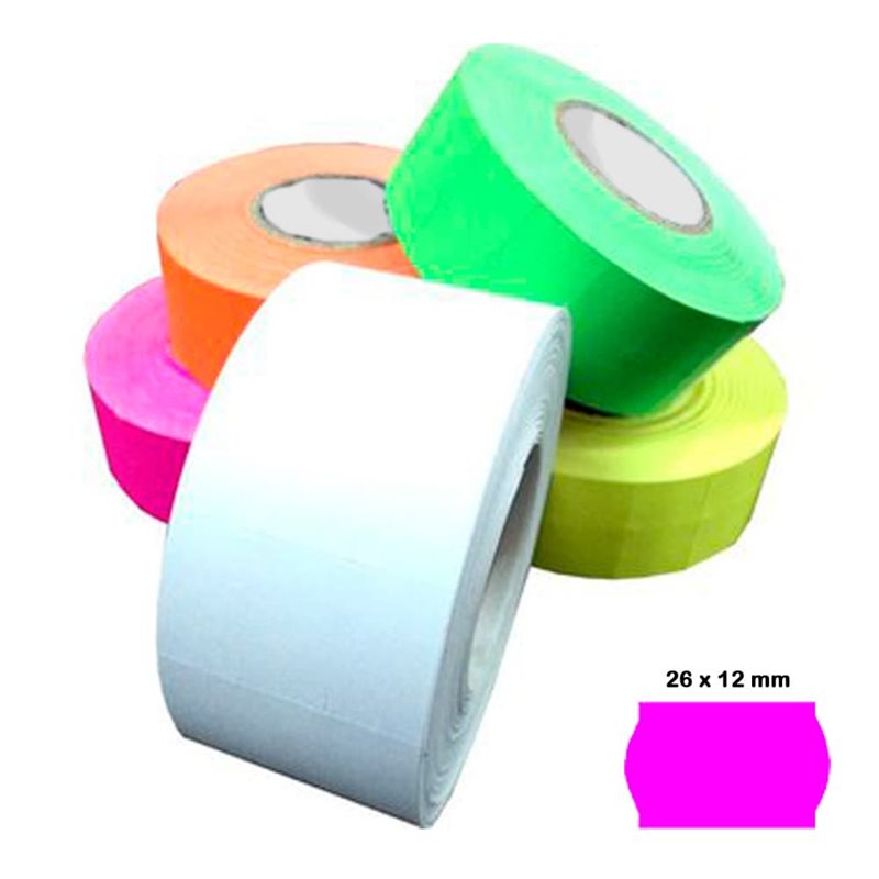 Etiquetas 26 x 12 MM Color Fucsia
