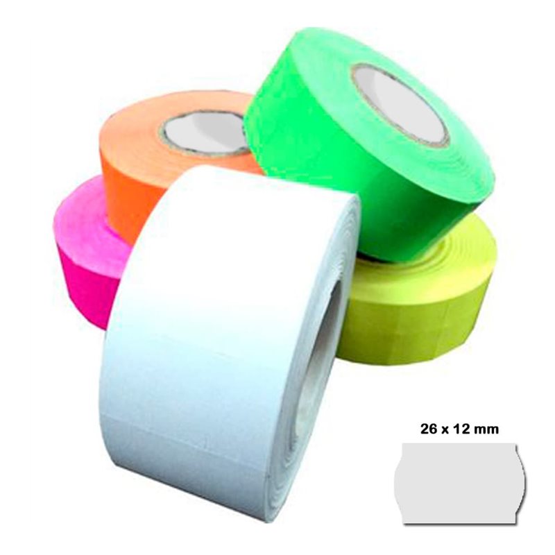 Etiquetas 26 x 12 MM Color Fucsia