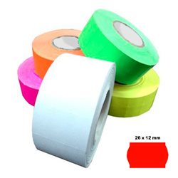 Etiquetas 26 x 12 MM Color Rojo