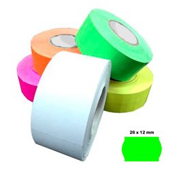 Yonhoo - Equipamiento Comercial | Etiquetas 26 x 12 MM Color Fucsia | Ref. 499207