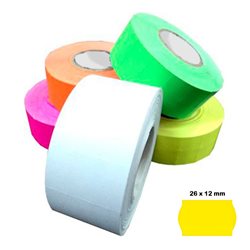 Yonhoo - Equipamiento Comercial | Etiquetas 26 x 12 MM Color Fucsia | Ref. 499219
