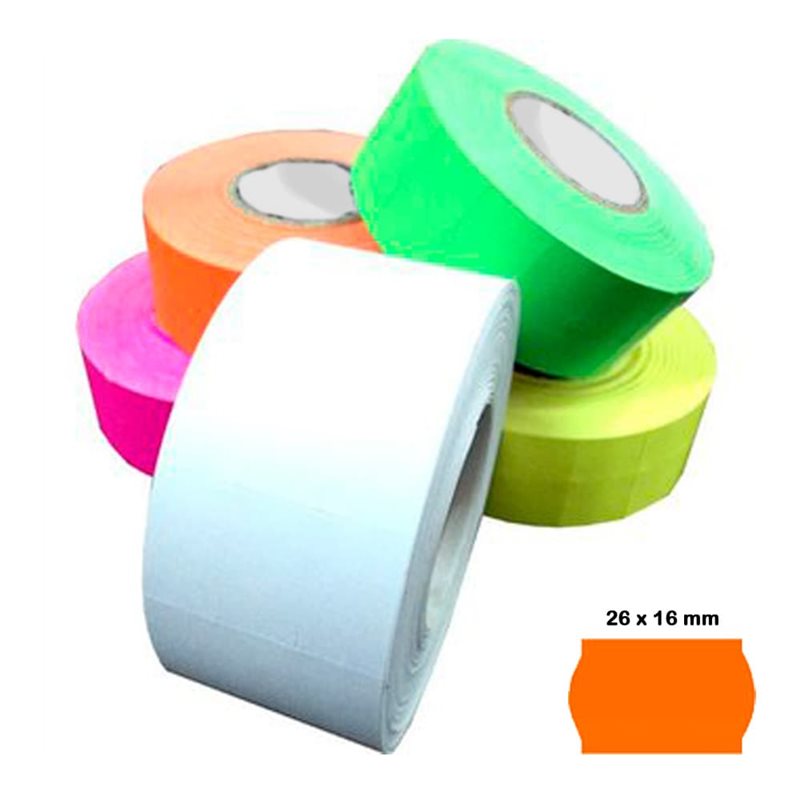 Etiquetas 26 x 16 MM Color Naranja