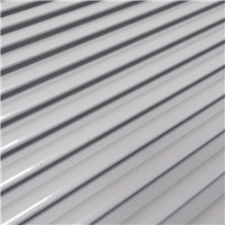 Yonhoo - Equipamiento Comercial | Panel de Aluminio Ranurado Blanco | Ref. 515110101