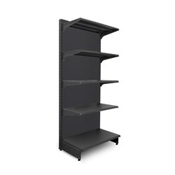 Estantería Comercio Gris Panelado Liso