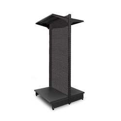 Estantería Comercio Gris Panelado Liso