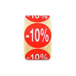 Etiqueta Adhesiva -10%