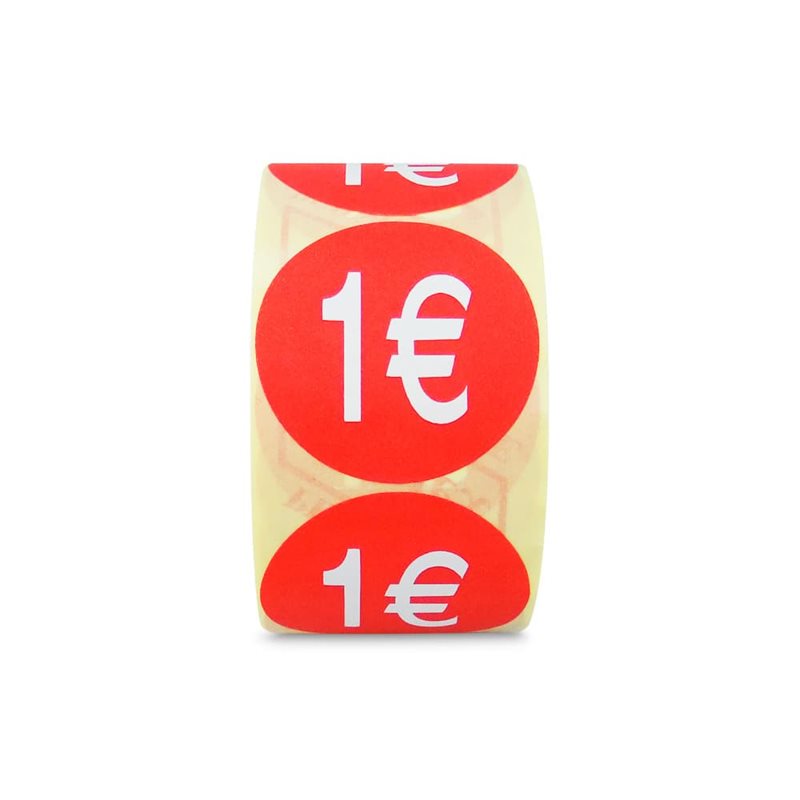Etiquetas Adhesivas 1 Euro