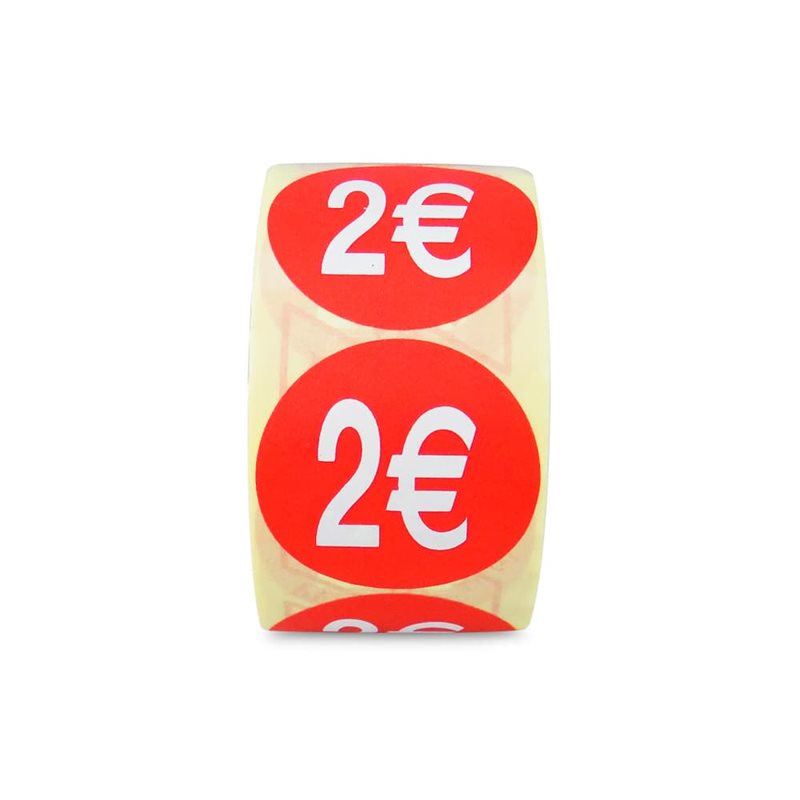 Etiquetas Adhesivas 2 Euros