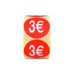 Etiquetas Adhesivas -3 Euros