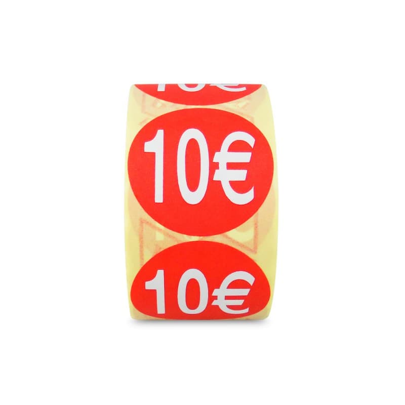 Etiquetas Adhesivas 10 Euros