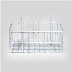 Cesta Blanca para Reja 30 cm