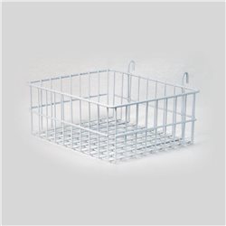 Yonhoo - Equipamiento Comercial | Cesta Blanca para Reja 30 cm | Ref. 8624