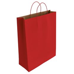 Bolsa Papel Kraft Rojo 37 x 27 x 12 CM