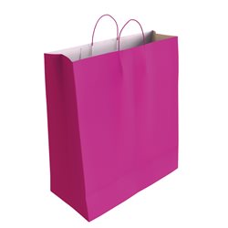 Bolsa Papel Celulosa Fucsia 37 x 27 x 12 CM