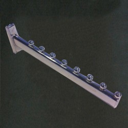 Gancho Grueso Inclinado para Cremallera (9 Bolas) - 35 CM