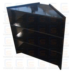 Mostrador de madera angulo 50cm.