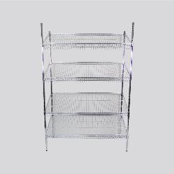 Yonhoo - Equipamiento Comercial | Estantería Tubular Cromada Inclinada 90 CM | Ref. ETUB-I90