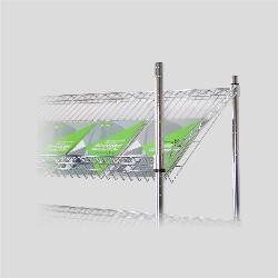 Yonhoo - Equipamiento Comercial | Estantería Tubular Cromada Inclinada 90 CM | Ref. ETUB-I90