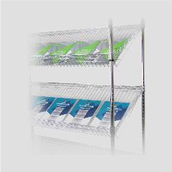Yonhoo - Equipamiento Comercial | Estantería Tubular Cromada Inclinada 120 CM | Ref. ETUB-I120