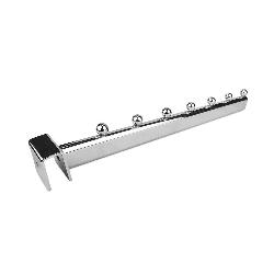 Yonhoo - Equipamiento Comercial | GANCHO GRUESO INCLINADO PARA TUBO - 30 CM (6 BOLAS) | Ref. 202335