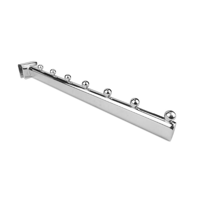 GANCHO GRUESO INCLINADO PARA TUBO - 30 CM (6 BOLAS)