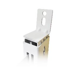 Yonhoo - Equipamiento Comercial | FIJACIÓN PARED PARA COLUMNA BLANCA | Ref. 37010