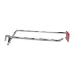 Yonhoo - Equipamiento Comercial | GANCHO PARA TUBO CON PORTAPRECIOS 30 CM | Ref. 201830