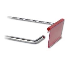 Yonhoo - Equipamiento Comercial | GANCHO PARA TUBO CON PORTAPRECIOS 30 CM | Ref. 201830