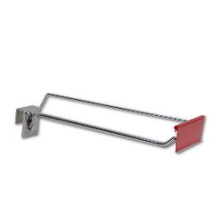 GANCHO PARA TUBO CON PORTAPRECIOS 35 CM