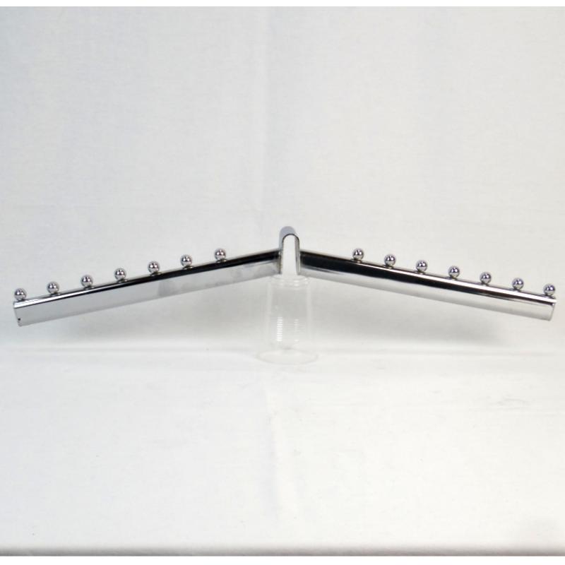 GANCHO DOBLE PARA TUBO 30 CM (14 BOLAS)