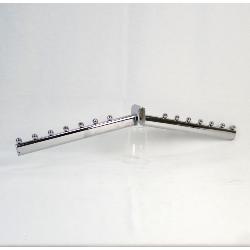 Yonhoo - Equipamiento Comercial | GANCHO DOBLE PARA TUBO 30 CM (14 BOLAS) | Ref. 208130