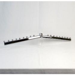 Yonhoo - Equipamiento Comercial | GANCHO DOBLE PARA TUBO 35 CM (18 BOLAS) | Ref. 208135