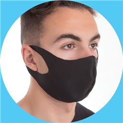 Yonhoo - Equipamiento Comercial | MASCARILLA NEOPRENO NEGRA | Ref. LS20225