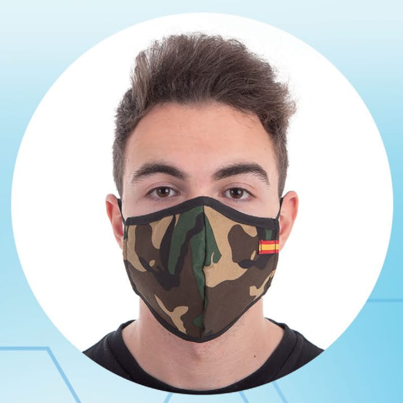 MASCARILLA REUTILIZABLE CAMUFLAJE (10UD)