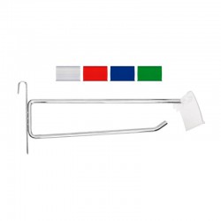 Gancho para Reja con Portaprecios - 25 CM