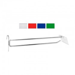 Gancho para Reja con Portaprecios - 30 CM