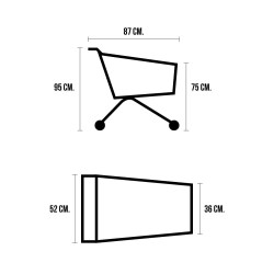 Yonhoo - Equipamiento Comercial | copy of Carro de Supermercado 60 Litros | Ref. 471100