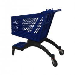 Yonhoo - Equipamiento Comercial | Carro de Supermercado Plástico Azul 200 Litros | Ref. 473200