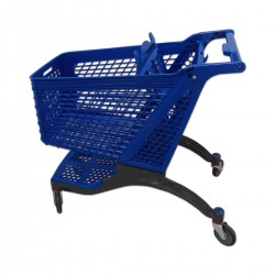Yonhoo - Equipamiento Comercial | Carro de Supermercado Plástico Azul 200 Litros | Ref. 473200
