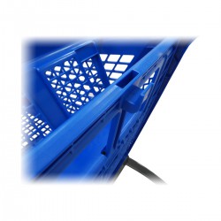 Yonhoo - Equipamiento Comercial | Carro de Supermercado Plástico Azul 200 Litros | Ref. 473200