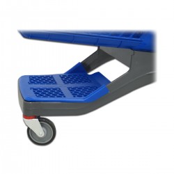 Yonhoo - Equipamiento Comercial | Carro de Supermercado Plástico Azul 200 Litros | Ref. 473200