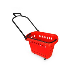Yonhoo - Equipamiento Comercial | Cesta Supermercado Roja | Ref. 601805
