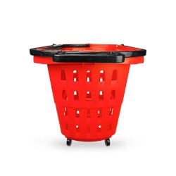 Yonhoo - Equipamiento Comercial | Cesta Supermercado Roja | Ref. 601905