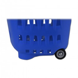Yonhoo - Equipamiento Comercial | Cesta Supermercado Azul 2 Ruedas | Ref. 601504