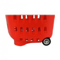 Yonhoo - Equipamiento Comercial | Cesta Supermercado Azul 2 Ruedas | Ref. 601505